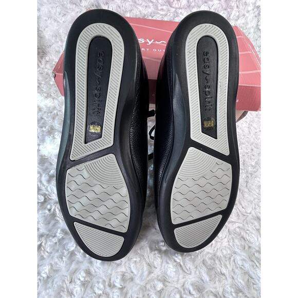 Easy Spirit ESAP1 Black Leather WW Width Size 8.5 Damaged Box - Picture 5 of 9